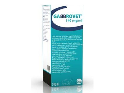 Gabbrovet 140 mg/ml sol 500ml