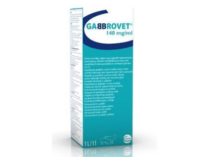 Gabbrovet 140 mg/ml sol 1l