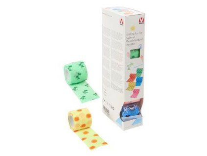 Obinadlo elast. Fun-Flex 5cmx4,5m, Summer mix 10ks