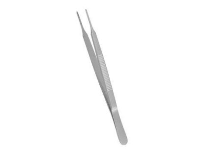 Pinzeta oční vroubkovaná zahnutá 10,5cm CVET