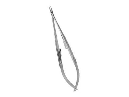 Jehelec micro Castroviejo se zámkem 14cm CVET