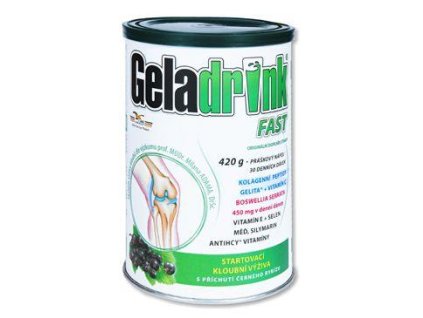 Geladrink fast černý rybíz 420g