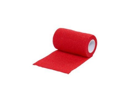 Obinadlo elast. Vet-Flex 10cm x 4,5m červené Kruuse 1k