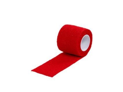 Obinadlo elast. Vet-Flex 5cm x 4,5m červené Kruuse 1ks