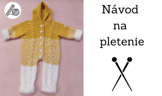 Pletený detský overal