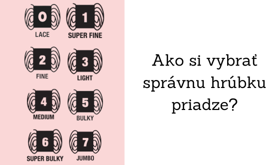 Ako si vybrať správnu hrúbku priadze?