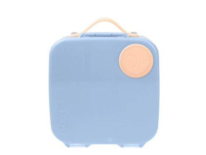 Obedový box na jedlo b.box - broskyňová/modrá 2000 ml