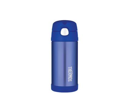 Detská termoska so slamkou Thermos - modrá 355 ml
