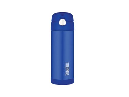 Detská termoska so slamkou Thermos - modrá 470 ml