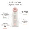 Termo fľaša LUND LONDON Original 500 ml - White & Pink