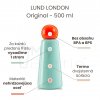 Termo fľaša LUND LONDON Original 500 ml - Mint & Coral