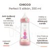 Dojčenská fľaša CHICCO Perfect 5 silikón, dievča 300 ml