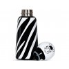 Ručne dotvorená termo fľaša LUND LONDON Skittle Bottle Mini Zebra