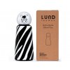 Ručne dotvorená termo fľaša LUND LONDON Skittle Bottle Mini Zebra