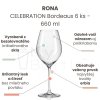Pohár na víno RONA CELEBRATION Bordeaux 6 ks 660 ml