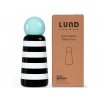 Ručne dotvorená termo fľaša LUND LONDON Skittle Bottle Mini Stripe With Mint