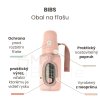 Obal na fľašu BIBS malý blush 110 ml