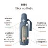 Obal na fľašu BIBS veľký petrol 225 ml