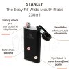 Ploskačka STANLEY The Easy Fill Wide Mouth Flask - Matte Black 230ml