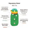 Silikónová kapsička Squeasy Gear zelená 180 ml