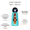 Termo fľaša do školy LUND LONDON Mini 300 ml - pig