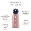 Termo fľaša LUND LONDON Mini 300 ml - Stripes & Pink