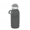 Silikónová fľaša Squeasy Gear sivá 480 ml