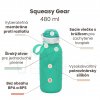 Silikónová fľaša Squeasy Gear aqua 480 ml