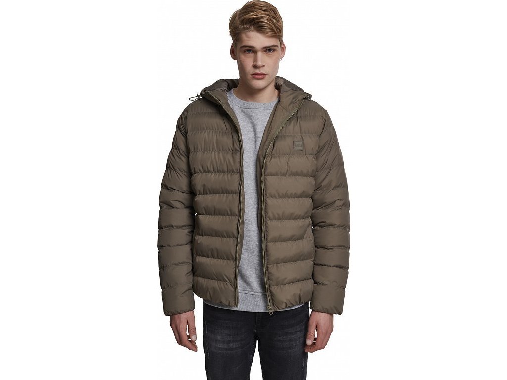 Prošívaná zimní Bubble bunda Urban Classics (Barva modrá námořní - bílá - modrá námořní, Velikost 3XL)