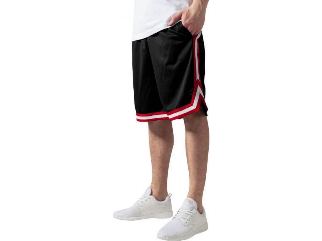 Pánské šortky Urban Classics s kontrastním lemováním (Velikost 3XL, Barva černá - černá - bílá)