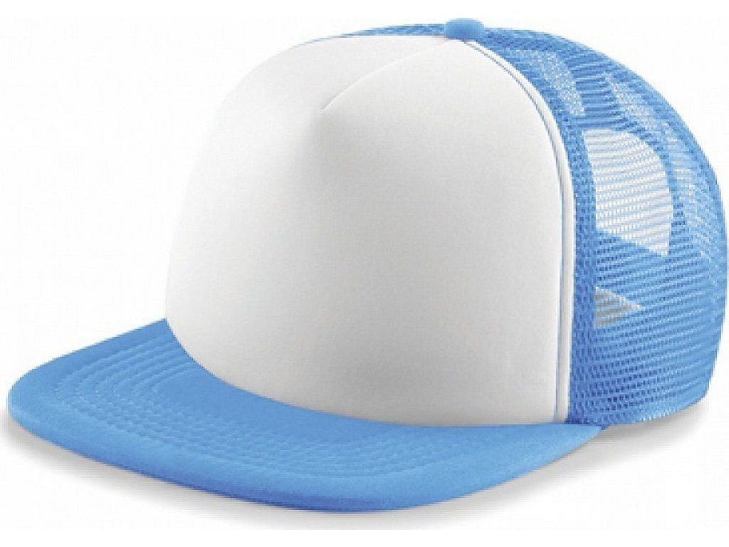 Dětská vintage kšiltovka se síťkou a snapback zapínáním (Barva černá - bílá)