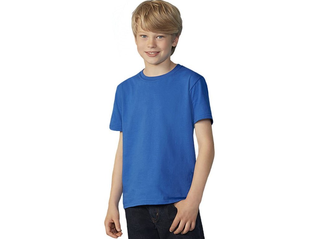 Dětské bavlněné měkčené tričko Softstyle® 150 g/m (Velikost XS (104/110), Barva černá)