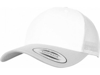 Retro Trucker kšiltovka se síťkou a bílým předním panelem (Barva stříbrná - bílá - stříbrná)