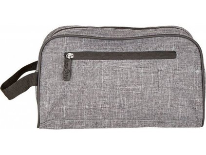 Kosmetická taška Havanna se třemi postranními kapsami 6,5 l (Velikost 30 x 17 x 13 cm, Barva šedá melange)