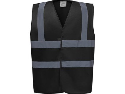 Výstražná vesta Fluo Band 2+ na suchý zip s oboustrannými reflexními pásky (Velikost S, Barva oranžová)