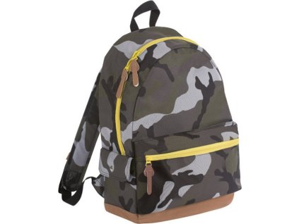 Batoh Sol's Pulse s barevným zipem 16 l (Velikost 42 x 30 x 13 cm, Barva černá - zelená limetka neon)