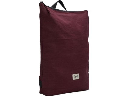 Elegantní bavlněný batoh na notebook 15" Forvert Colin s horním zipem (Barva černá, Velikost one size)
