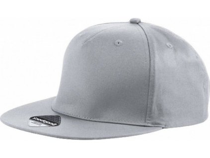5-panelová snapback raperská čepice s rovným kšiltem (Barva černá)