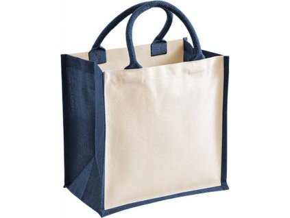 Barevná jutová taška nejen na potisk 14 l (Velikost 30 x 30 x 19 cm, Barva zelená jablková)