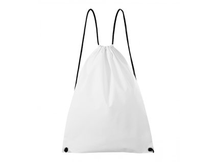 Batůžek Beetle z netkané textilie 36 x 47 cm s černými šňůrkami (Barva bílá, Velikost uni)