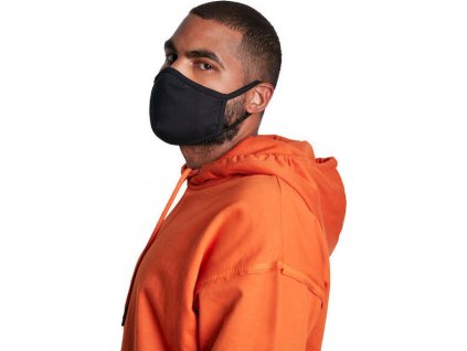 Bavlněná rouška jednobarevná (Barva černá, Velikost 14 x 28cm)