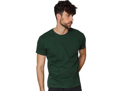 Bavlněné tričko K1 z poločesané bavlny s bočními švy (Velikost S, Barva černá)