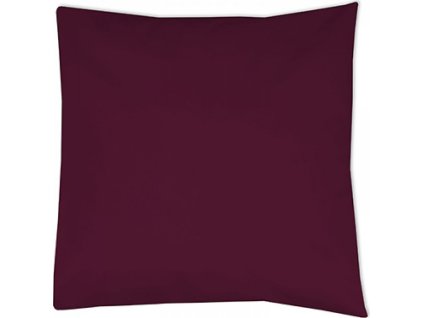 Bavlněný obal na polštář ve dvou rozměrech (Velikost 40 x 40 cm, Barva červená vínová)