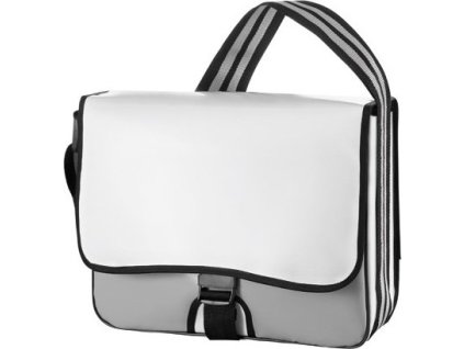 Brašna s pruhovaným popruhem přes rameno Lorrybag® Eco 2 Halfar 12 l (Velikost 38 x 29 x 11 cm, Barva bílá)