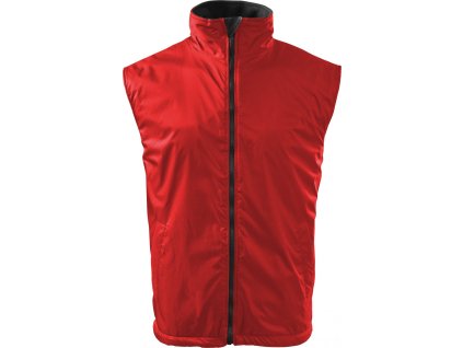 Červená pánská vesta Body Warmer s fleecovou podšívkou (2. jakost) (Velikost 3XL, Barva červená)