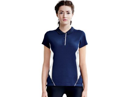 Dámská funkční sportovní polokošile Salt Lake s krátkým rukávem (Velikost 34 (8), Barva černá - červená)