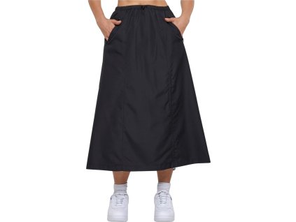 Dámská midi sukně s kapsami Urban Classics (Barva černá, Velikost 3XL)