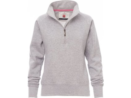 Dámská mikina Miami se stojáčkem v melírové variantě (Velikost XS, Barva šedá melange)