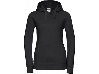 Dámská mikina s kapucí Authentic (Velikost XS, Barva černá)