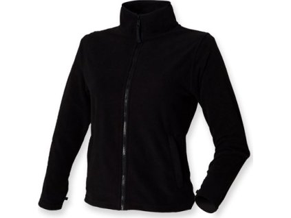 28446 2 damska mikrofleecova celopropinaci bunda henbury cerna vel l